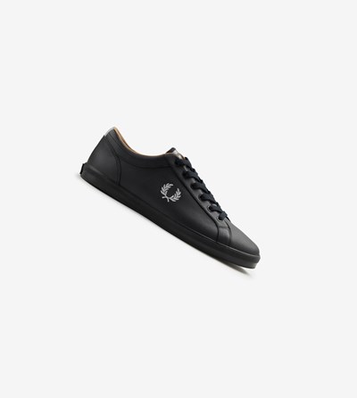 Fred Perry Baseline Sneakers Herre Sort | 367982-CBD