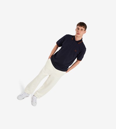 Fred Perry M12 Polo Shirt Herre Mørkeblå | 683120-ZGR