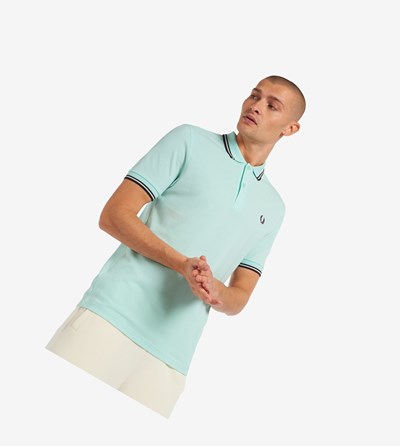 Fred Perry M3600 Polo Shirt Herre Blå | 307498-RFV