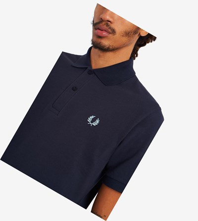 Fred Perry M3 Polo Shirt Herre Mørkeblå | 931782-MDR