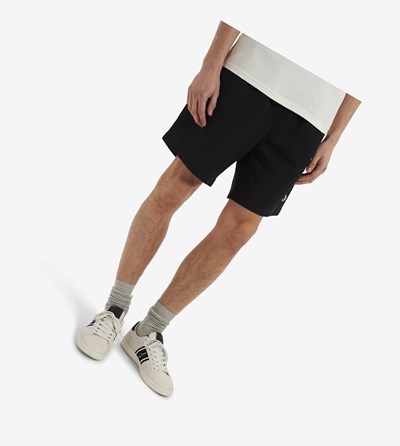 Fred Perry Reverse Tricot Shorts Bukser Herre Sort | 654371-IUB