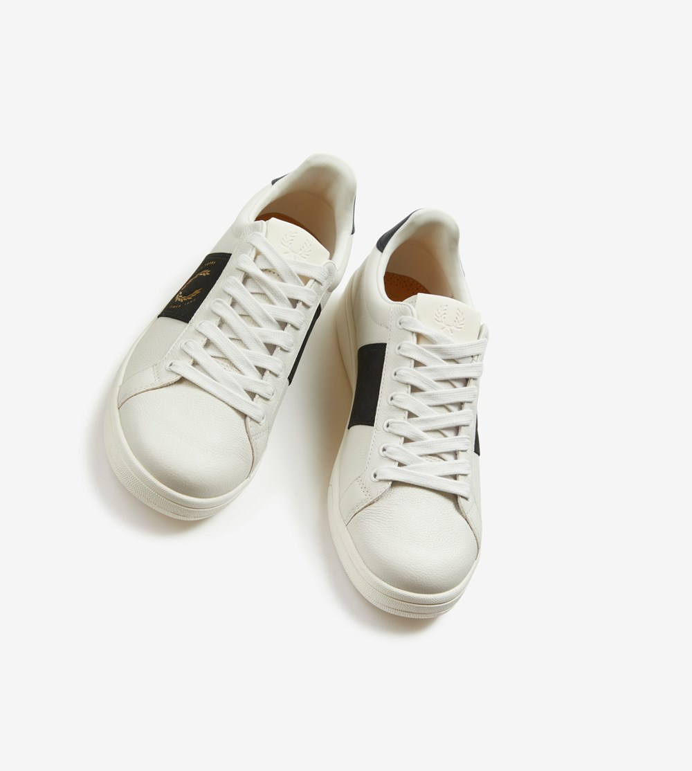 Fred Perry B721 Sneakers Herre Hvide | 327140-KGD