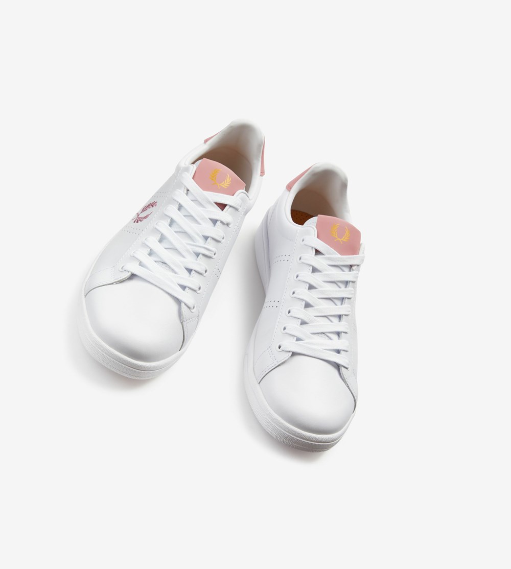 Fred Perry B721 Sneakers Herre Hvide | 340512-ECU