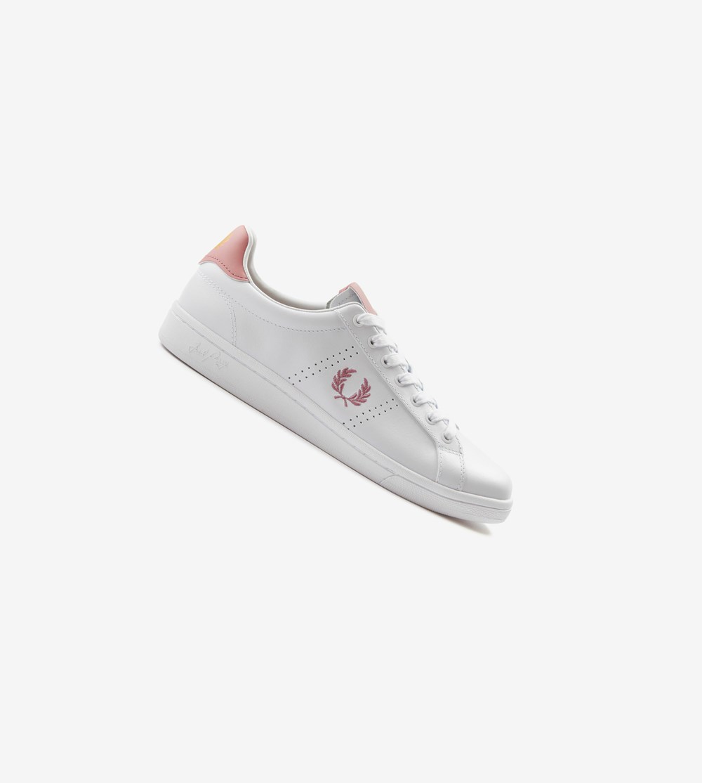 Fred Perry B721 Sneakers Herre Hvide | 340512-ECU