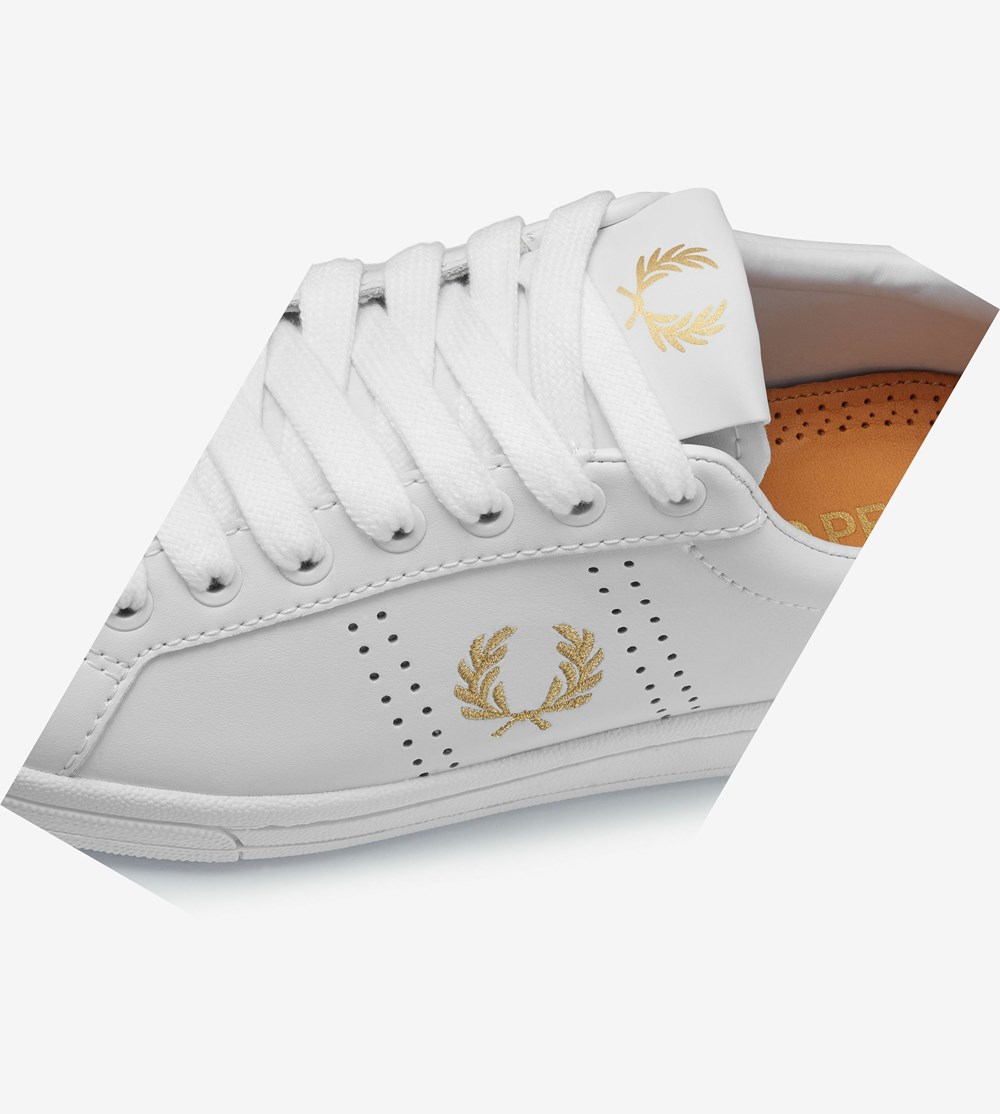 Fred Perry B721 Sneakers Herre Hvide | 809734-LHV