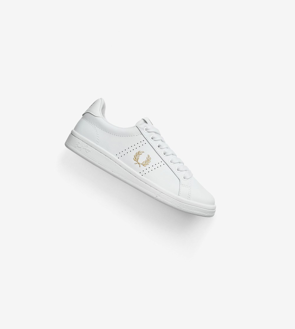 Fred Perry B721 Sneakers Herre Hvide | 809734-LHV