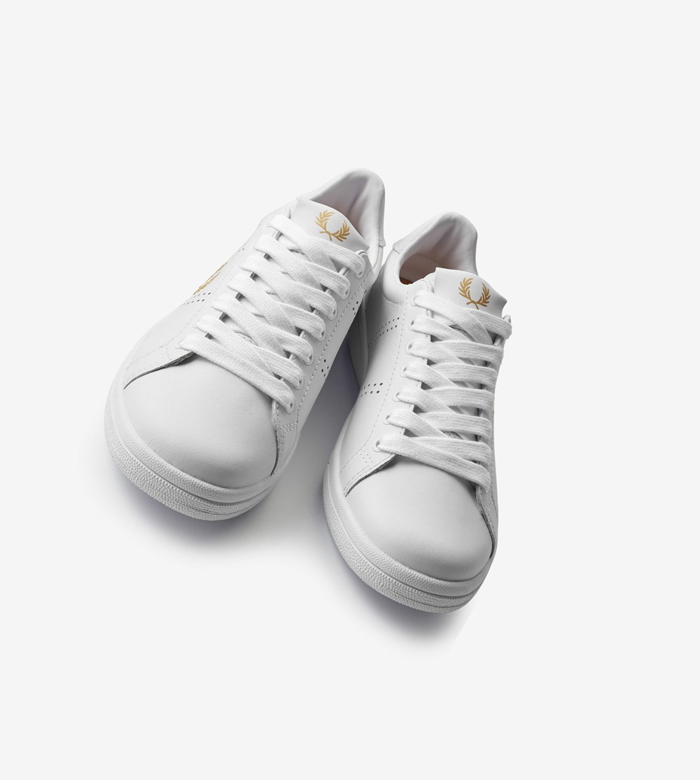 Fred Perry B721 Sneakers Herre Hvide | 809734-LHV