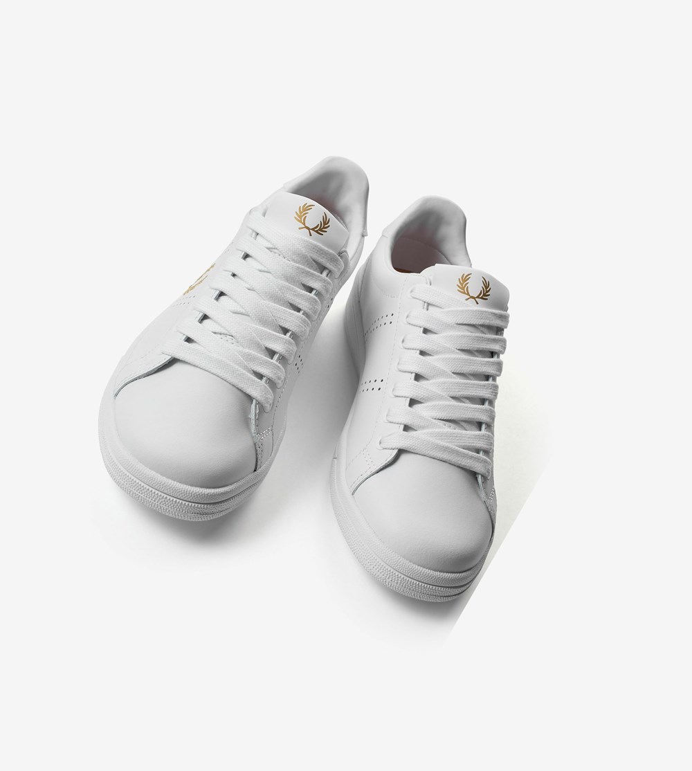 Fred Perry B721 Sneakers Herre Hvide | 809734-LHV