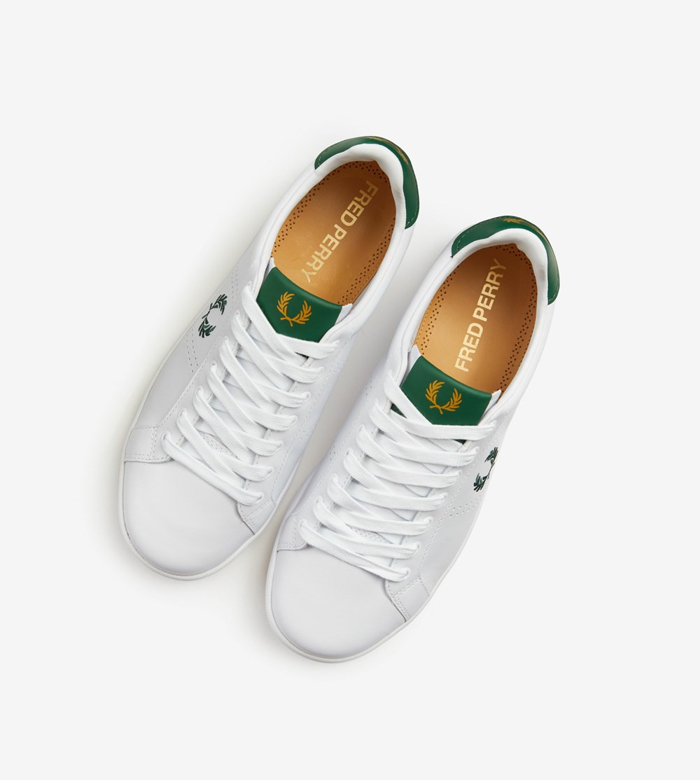 Fred Perry B721 Sneakers Herre Hvide | 894132-CST