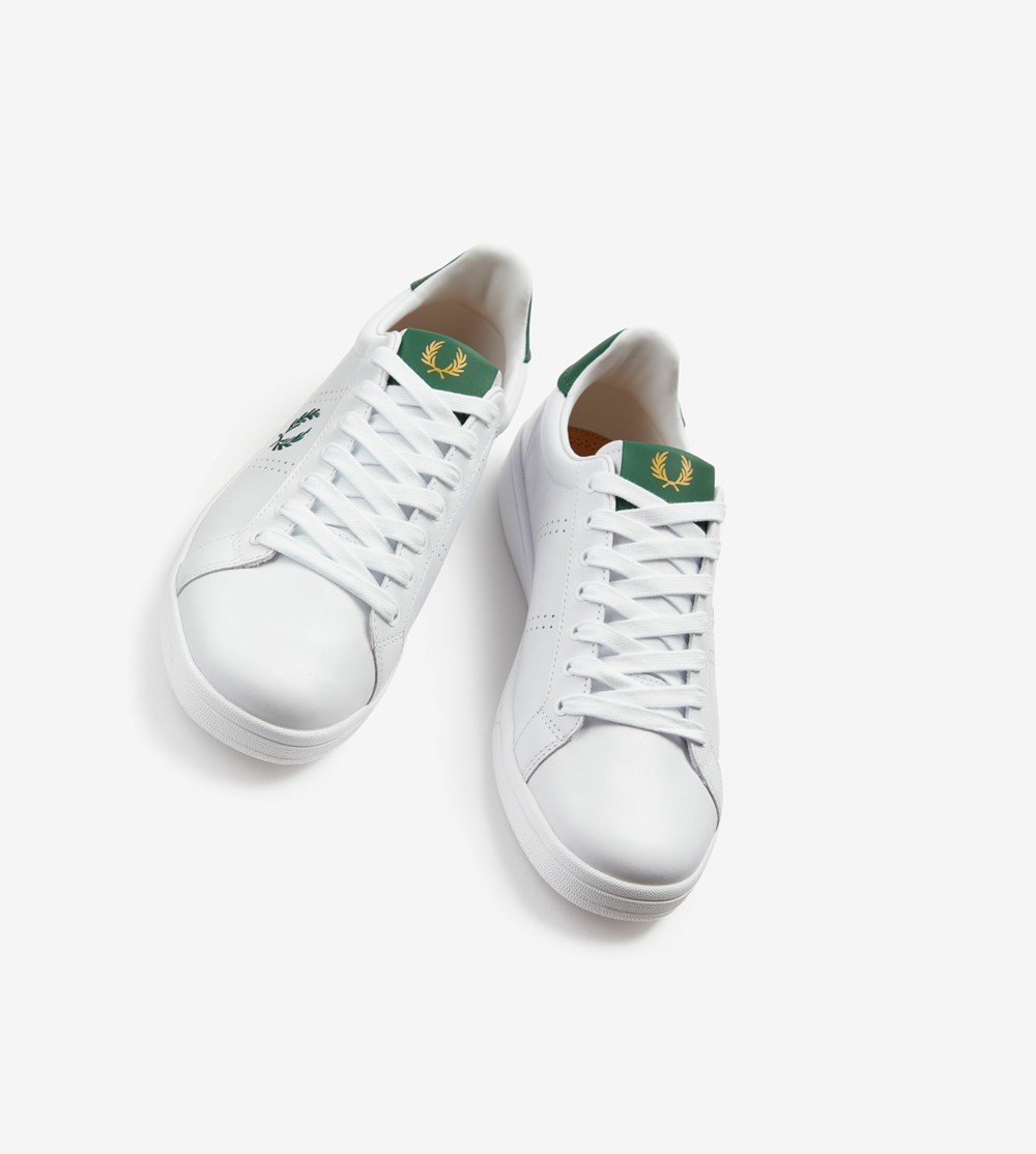 Fred Perry B721 Sneakers Herre Hvide | 894132-CST