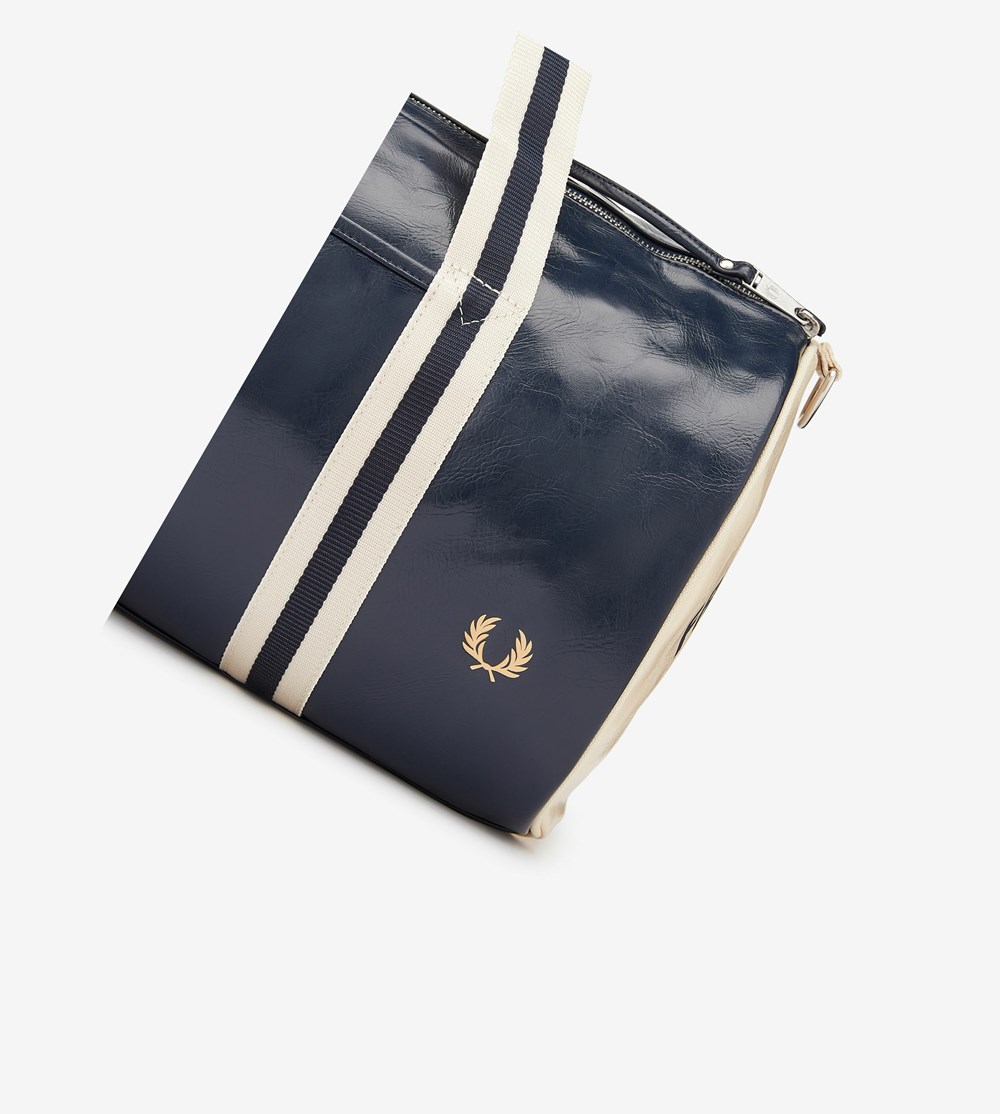 Fred Perry Classic Barrel Bag Taske Dame Mørkeblå | 314805-WZY