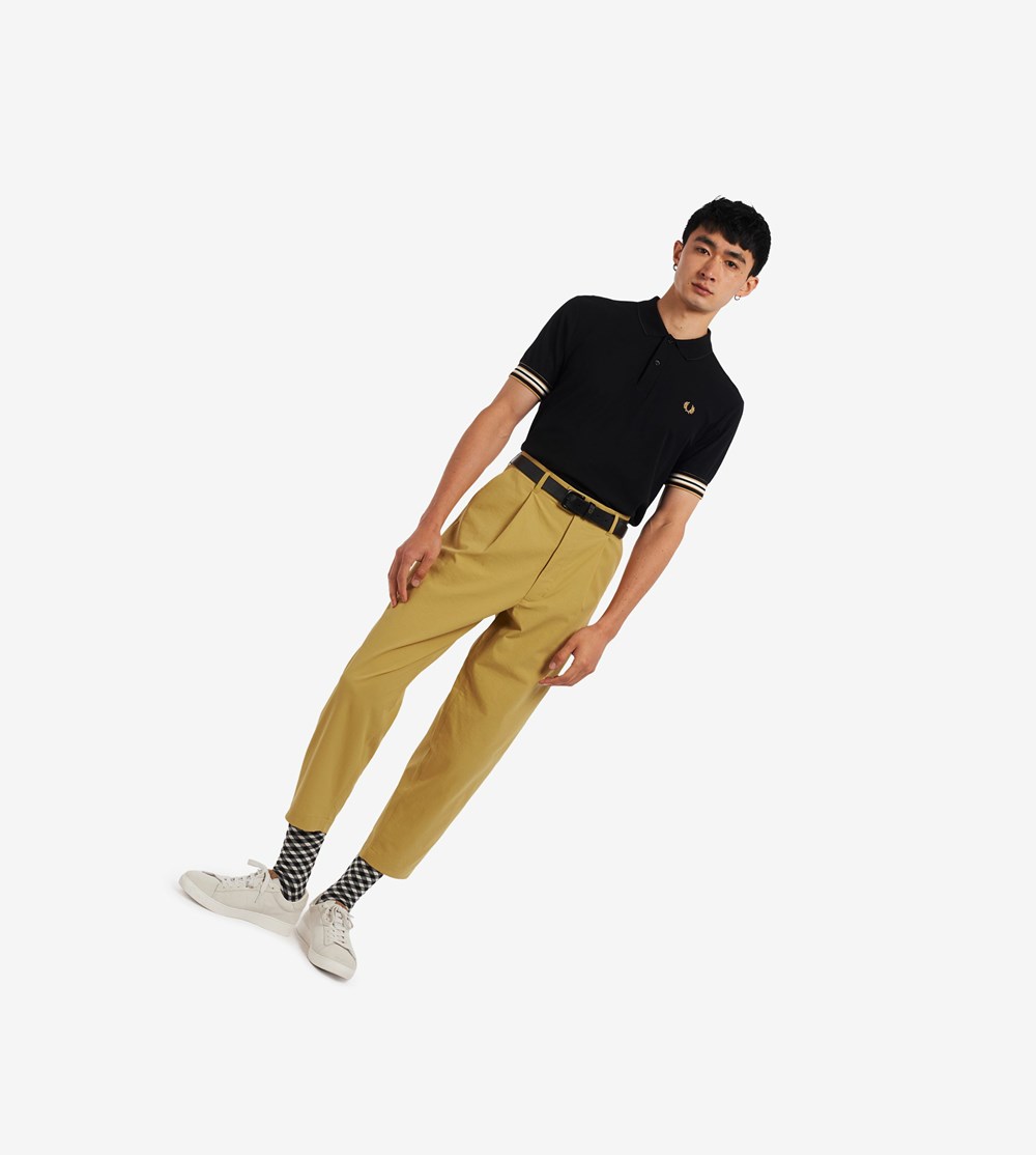 Fred Perry Cropped Bukser Herre Grå | 160328-FVJ