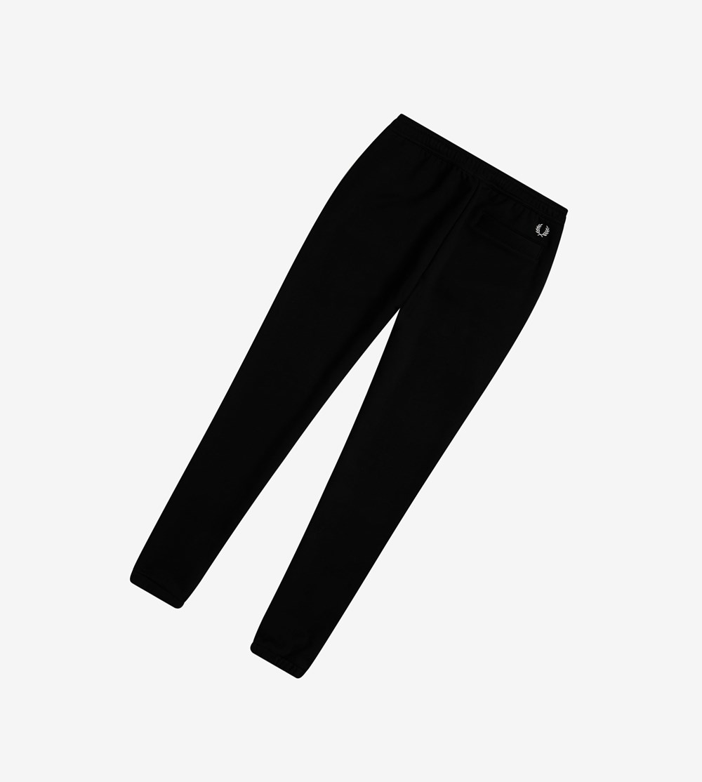 Fred Perry Embroidered Sweat Pants Bukser Herre Sort | 190628-FXR