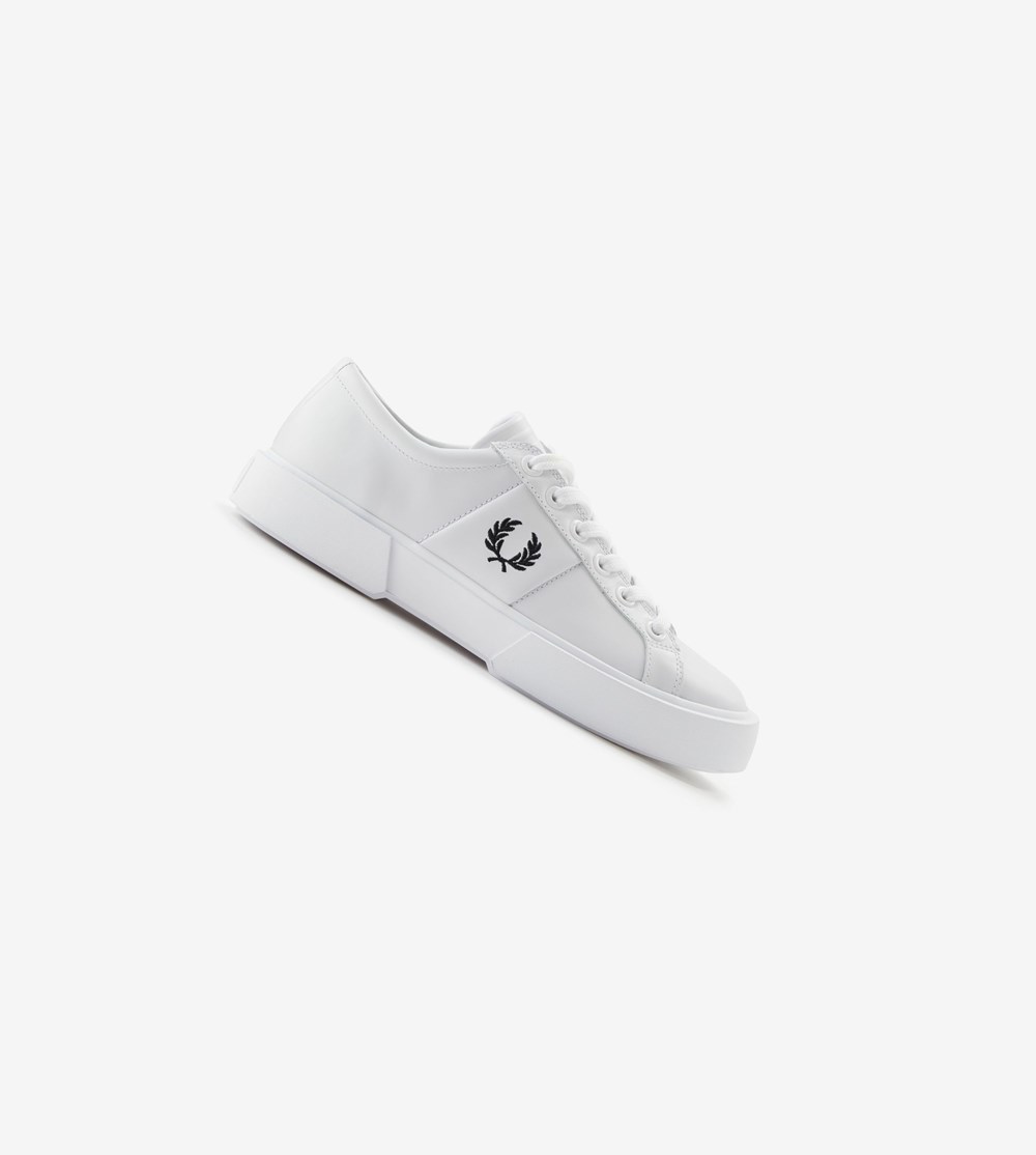 Fred Perry Exmouth Sneakers Herre Hvide | 713904-CPT