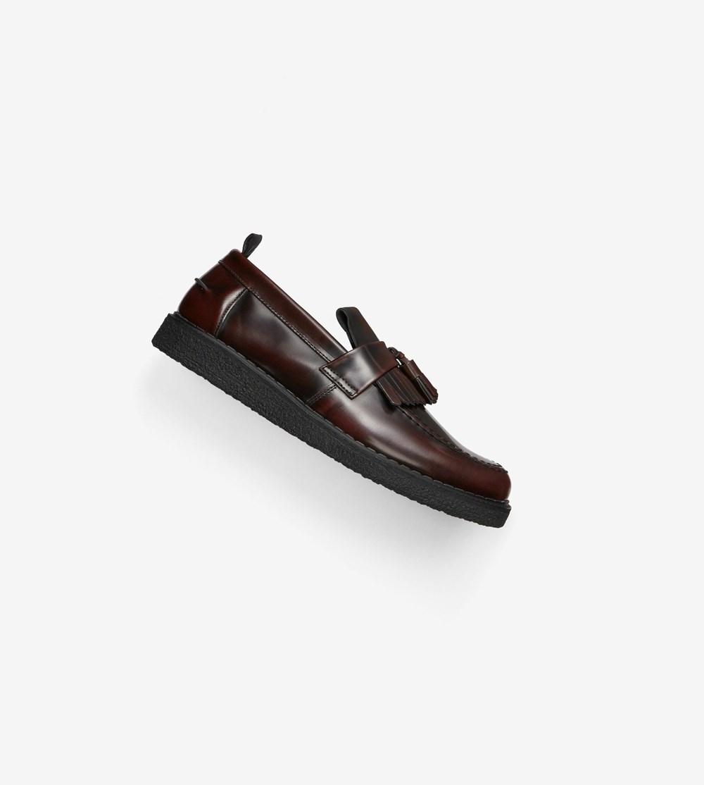 Fred Perry George CoxTasse Loafers Herre Bordeaux | 519806-UDL