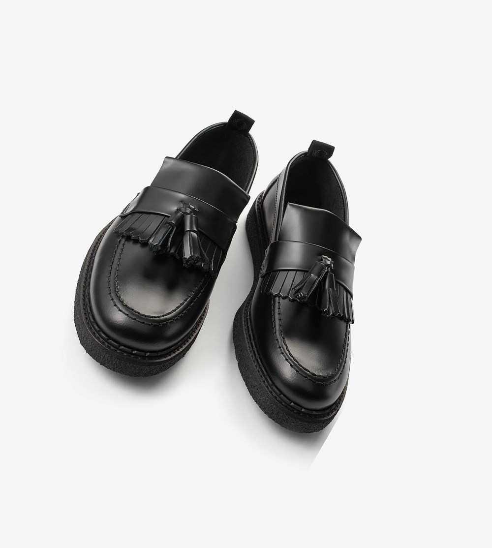 Fred Perry George CoxTasse Loafers Herre Sort | 835641-EIA