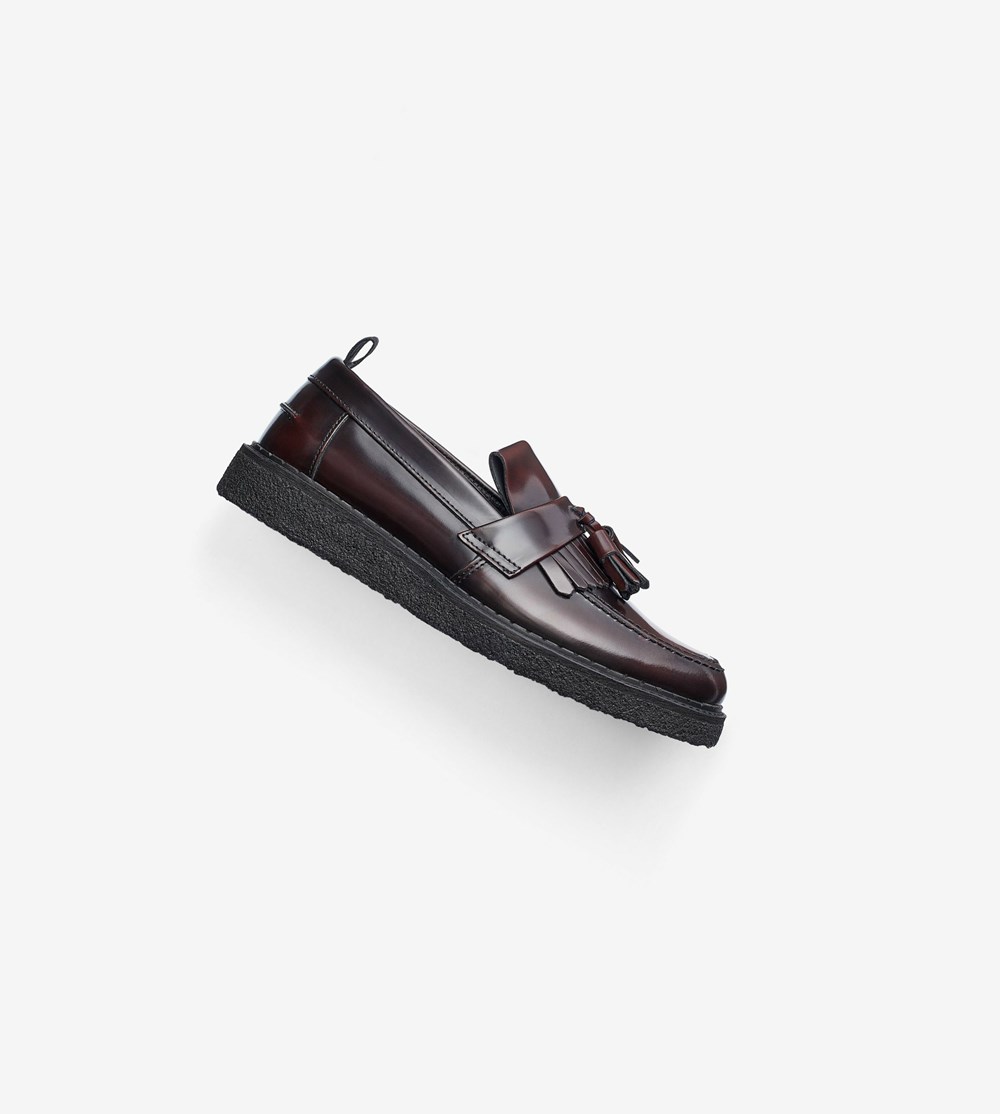 Fred Perry George CoxTassel Loafer Loafers Dame Bordeaux | 348926-EXD