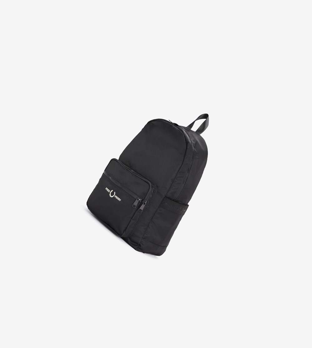 Fred Perry Grafisk Tape Backpack Taske Herre Sort | 249738-CNZ