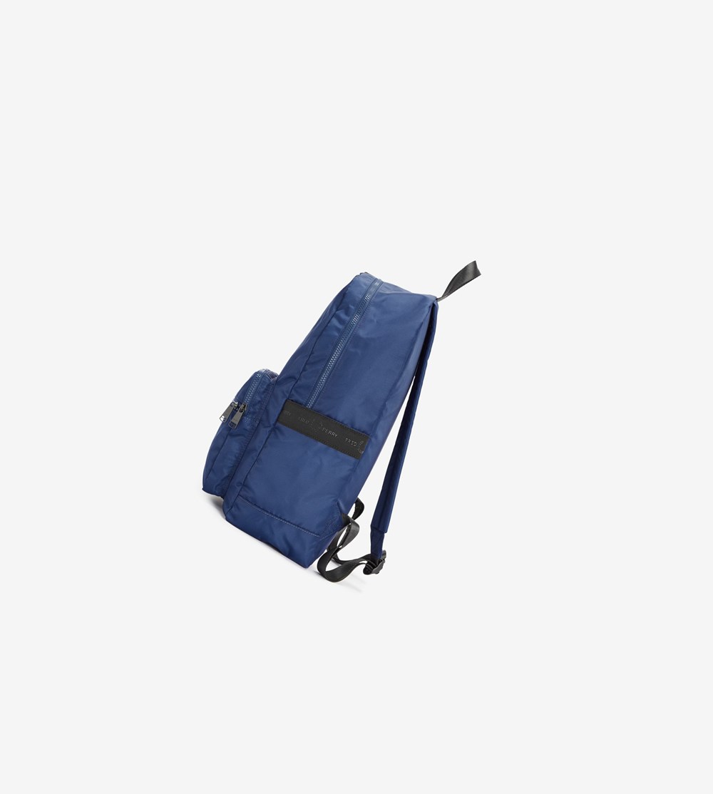 Fred Perry Grafisk Tape Backpack Taske Herre Mørkeblå | 619270-LIM