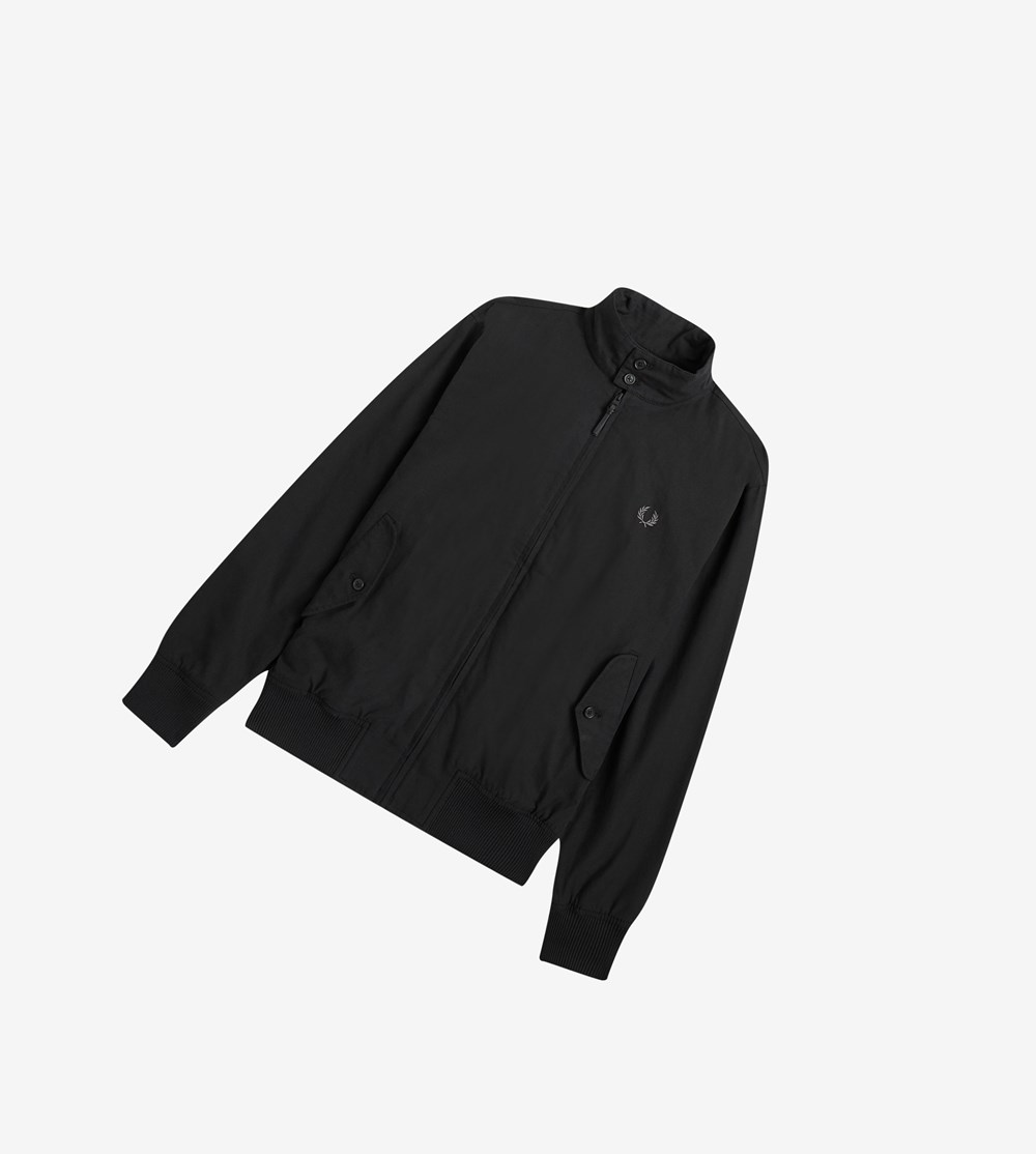 Fred Perry Harrington Jacket Frakker & Jakke Herre Sort | 672581-WYI