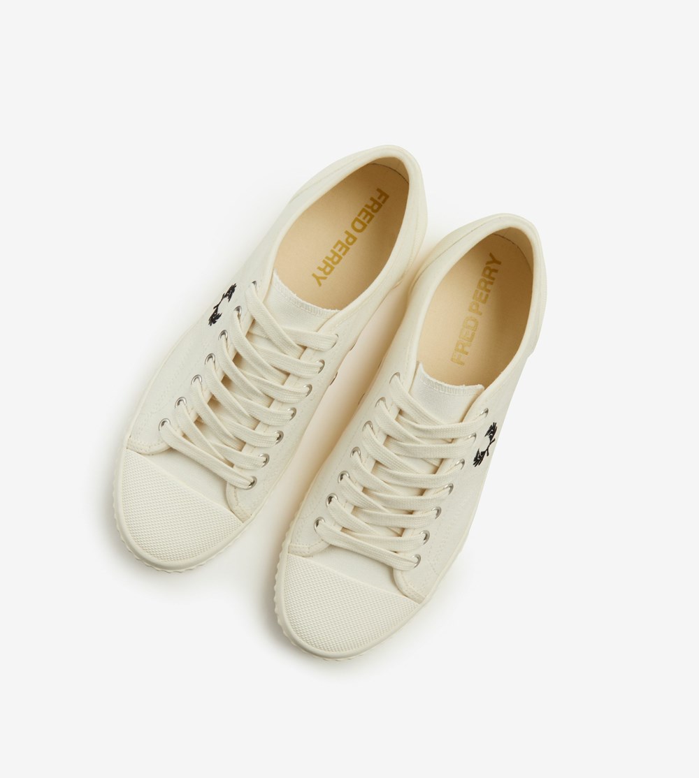 Fred Perry Hughes Low Sneakers Herre Grå | 073465-LNP