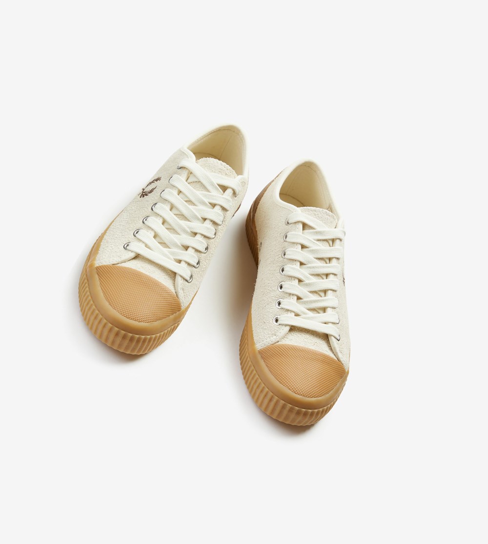 Fred Perry Hughes Low Sneakers Herre Hvide | 865419-IMX