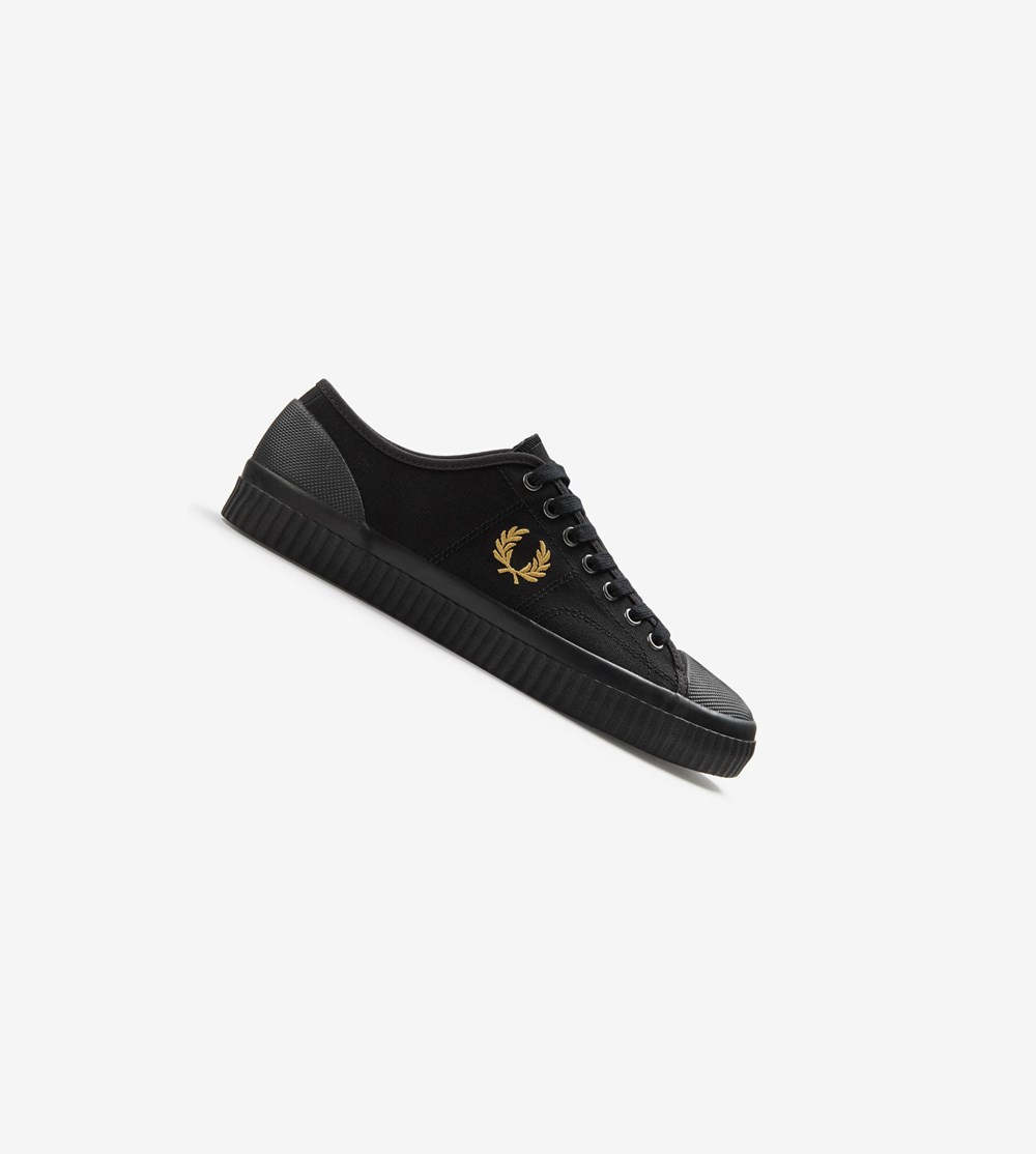 Fred Perry Hughes Low Sneakers Herre Sort | 678125-AKI