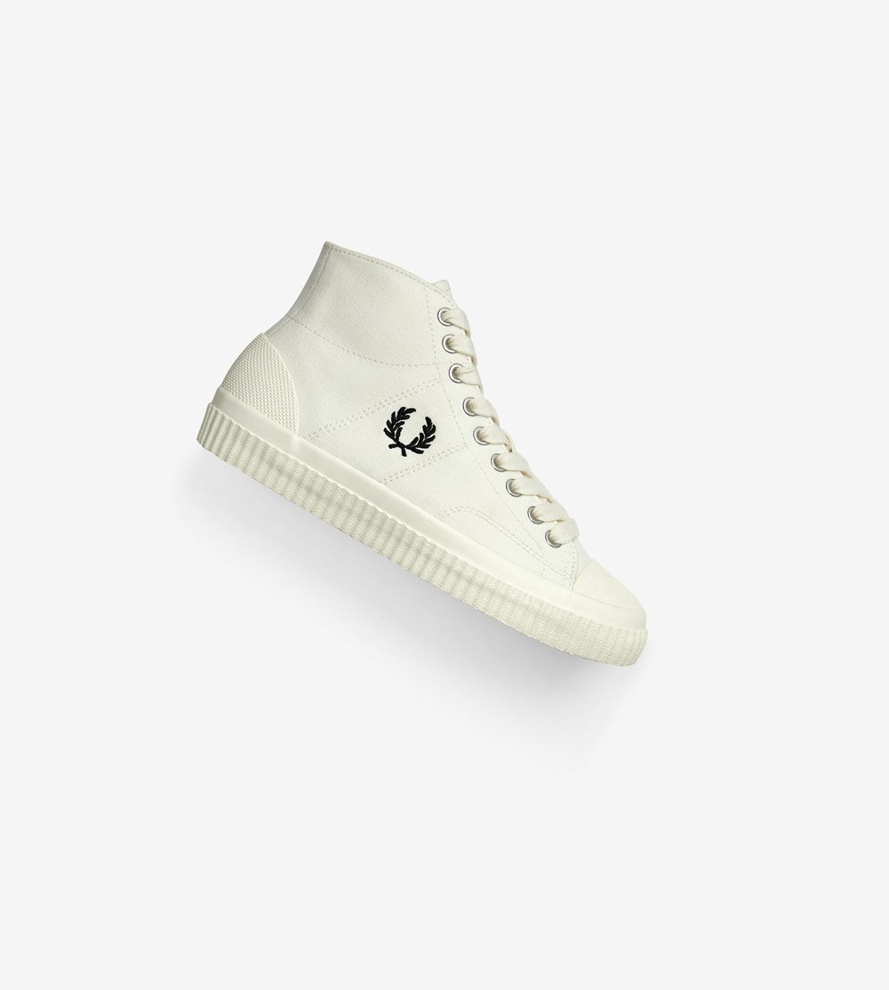 Fred Perry Hughes Mid Sneakers Dame Hvide | 647321-GPT