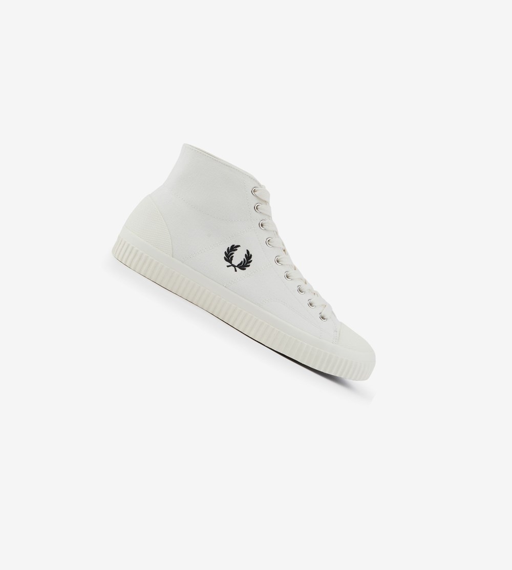 Fred Perry Hughes Mid Sneakers Dame Hvide | 647321-GPT