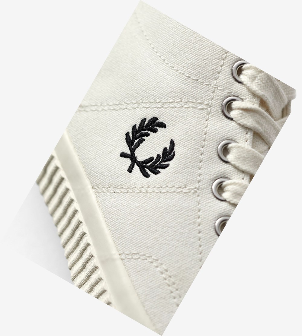 Fred Perry Hughes Mid Sneakers Herre Mørkeblå | 837204-LAI