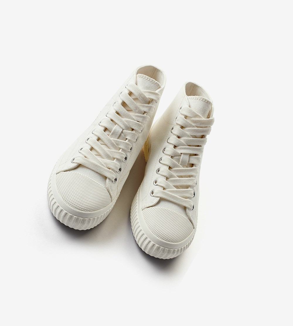 Fred Perry Hughes Mid Sneakers Herre Mørkeblå | 837204-LAI