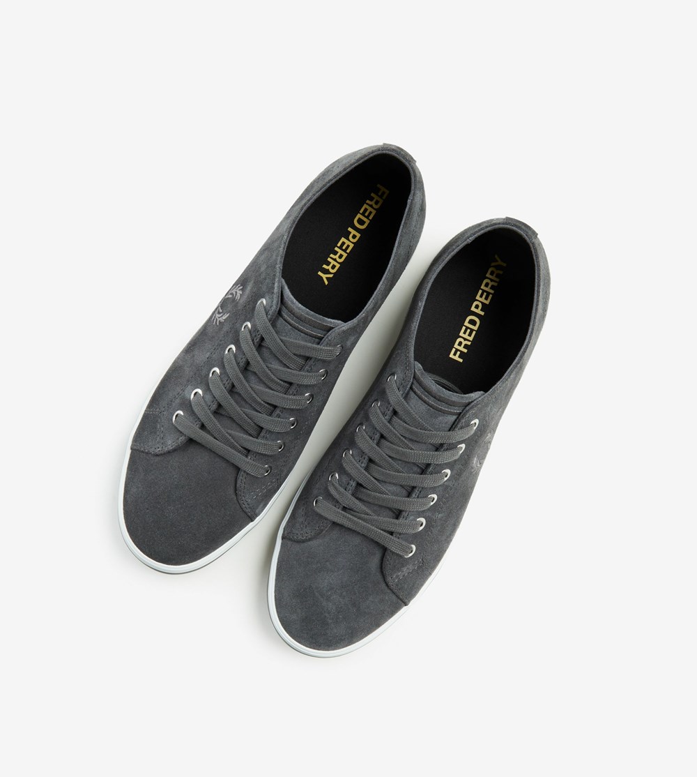 Fred Perry Kingston Sneakers Herre Grå | 523169-KAF