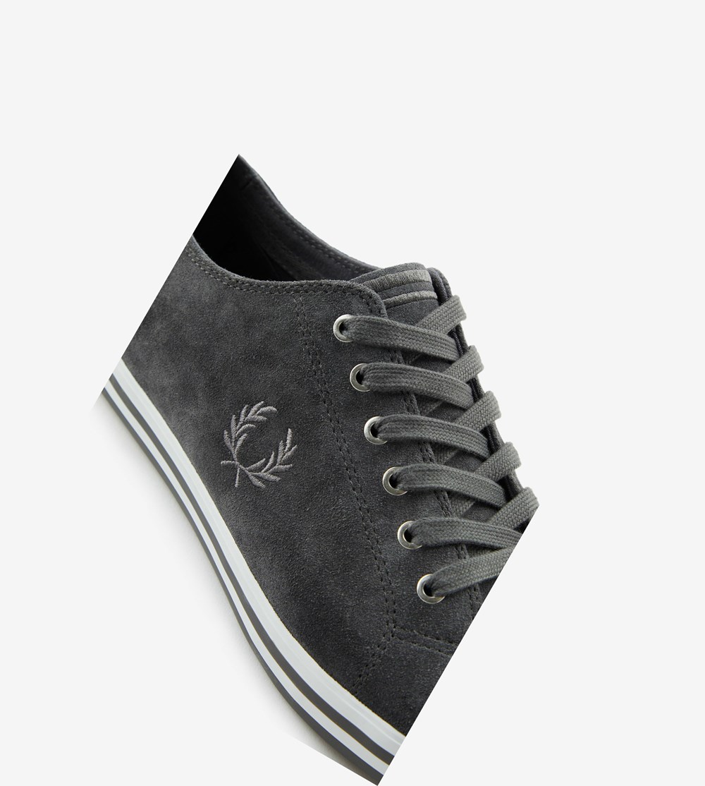 Fred Perry Kingston Sneakers Herre Grå | 523169-KAF