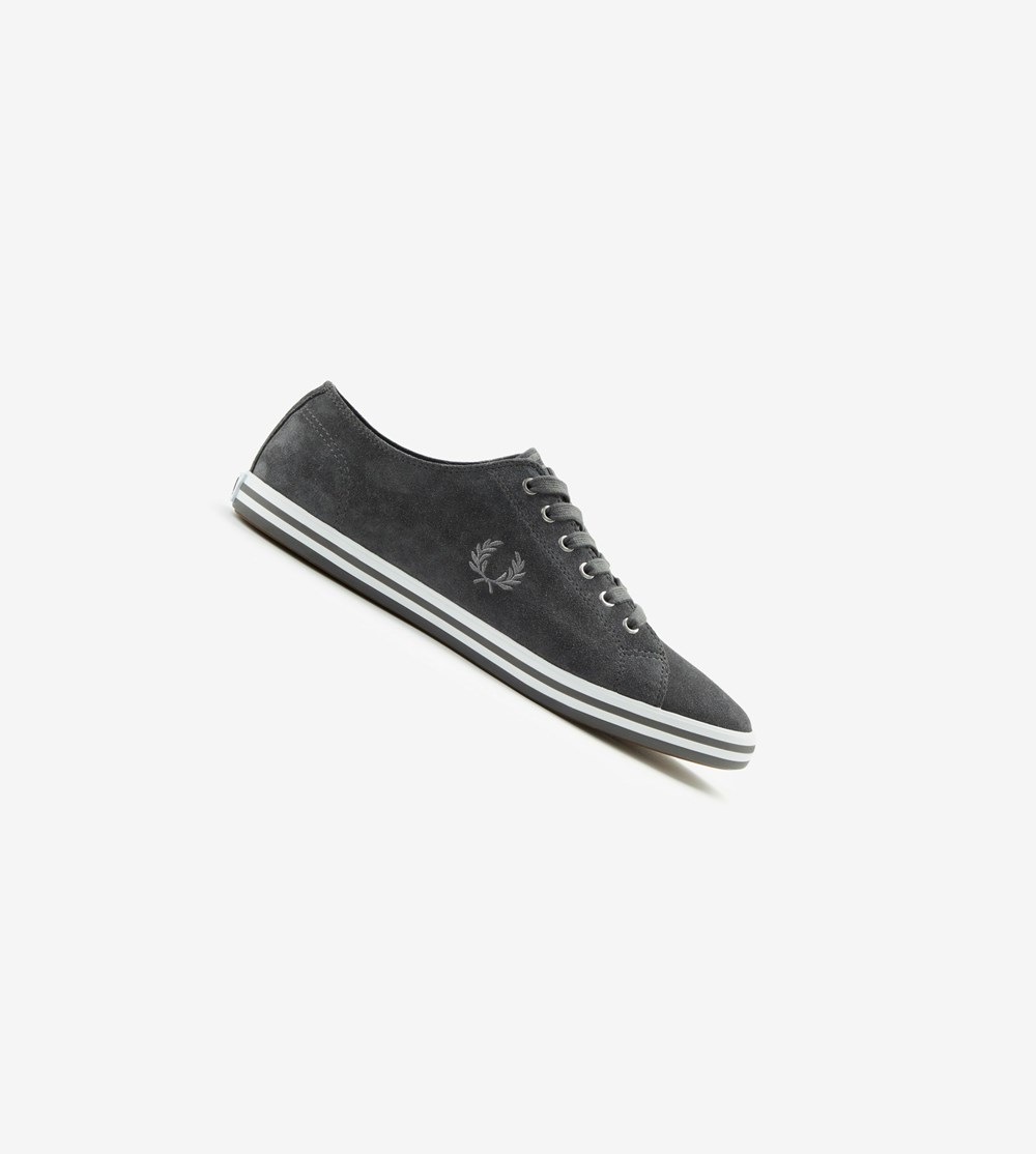 Fred Perry Kingston Sneakers Herre Grå | 523169-KAF