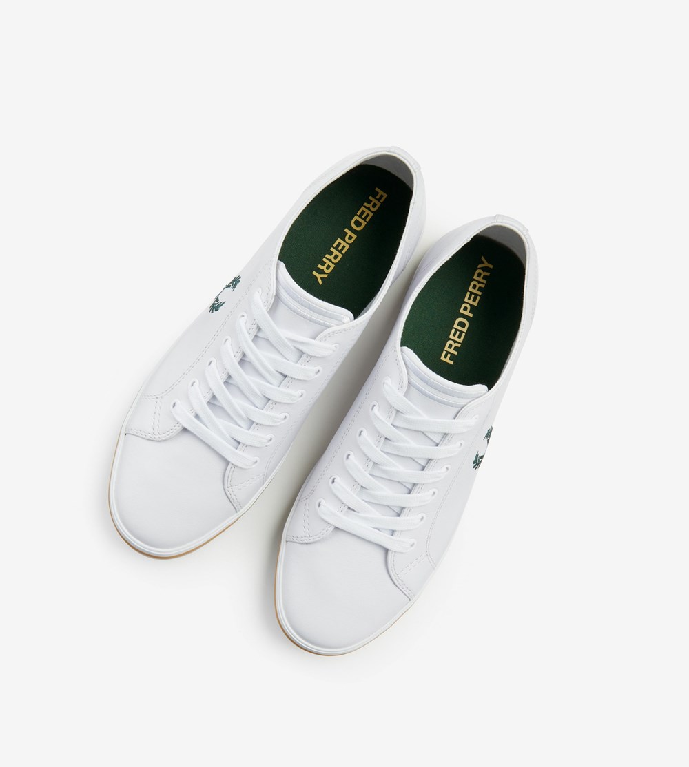 Fred Perry Kingston Sneakers Herre Hvide | 209681-FGM