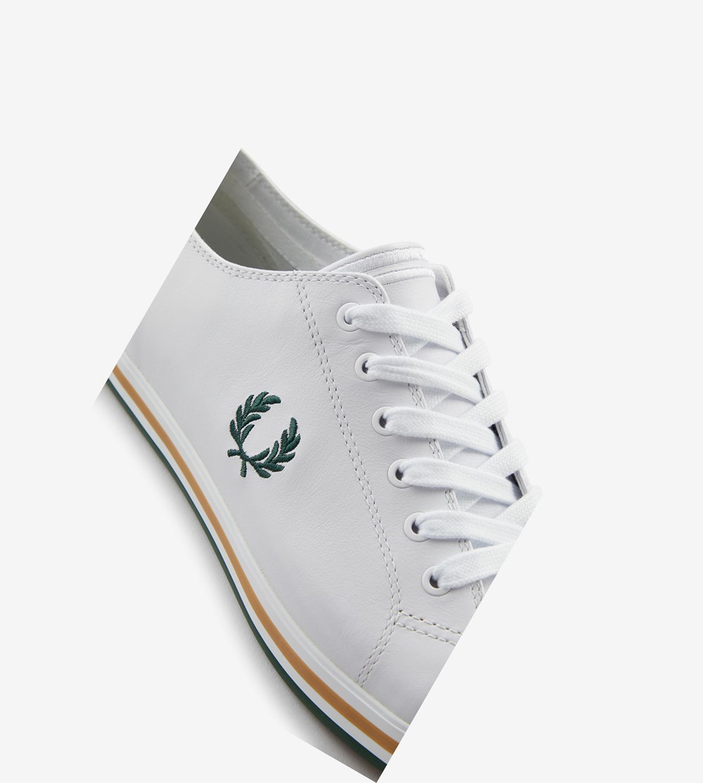 Fred Perry Kingston Sneakers Herre Hvide | 209681-FGM