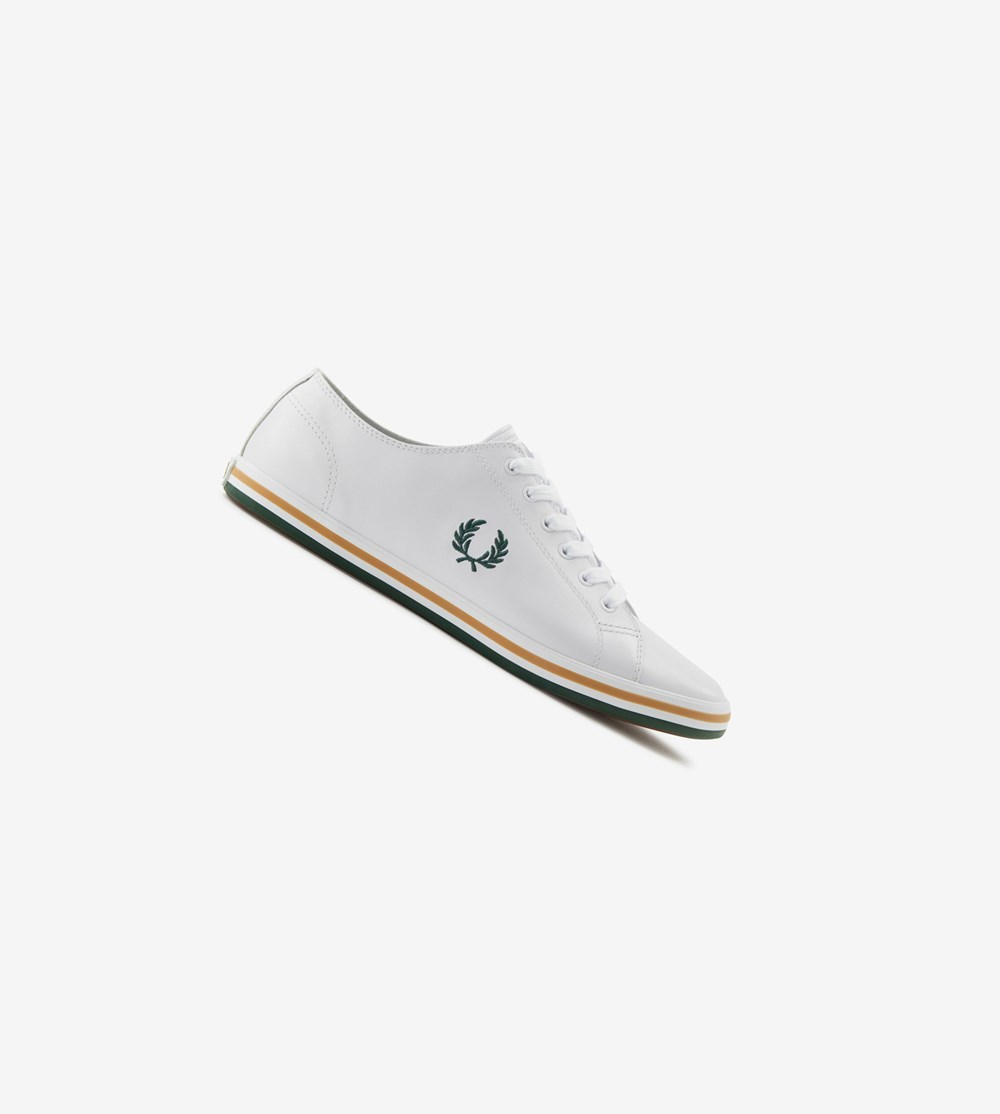 Fred Perry Kingston Sneakers Herre Hvide | 209681-FGM