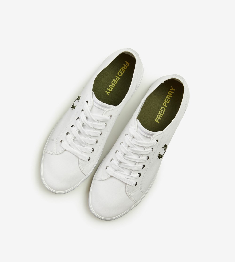 Fred Perry Kingston Sneakers Herre Hvide | 423968-TCJ