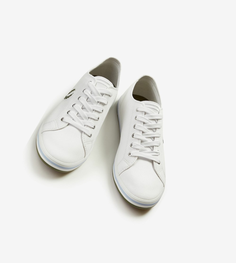 Fred Perry Kingston Sneakers Herre Hvide | 423968-TCJ