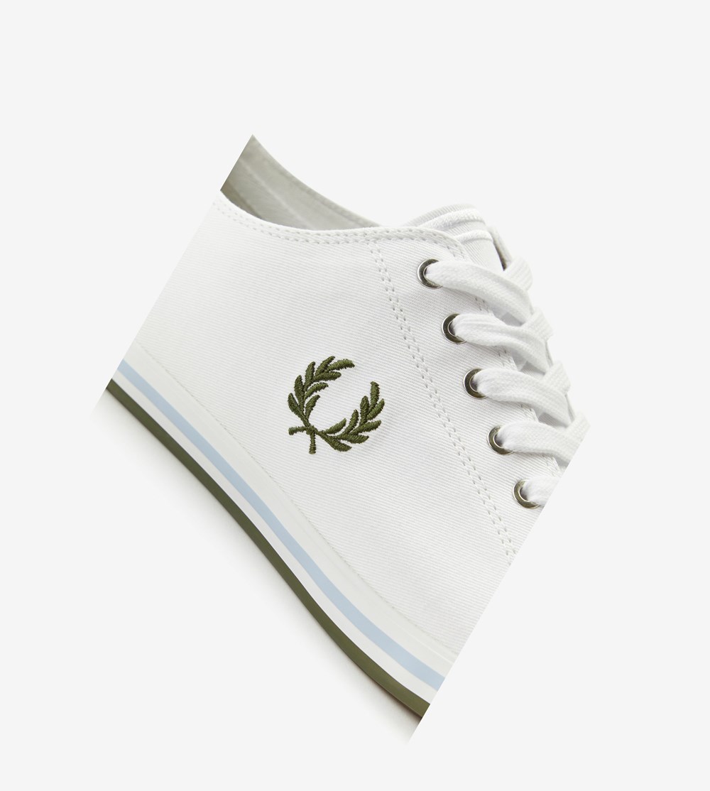 Fred Perry Kingston Sneakers Herre Hvide | 423968-TCJ