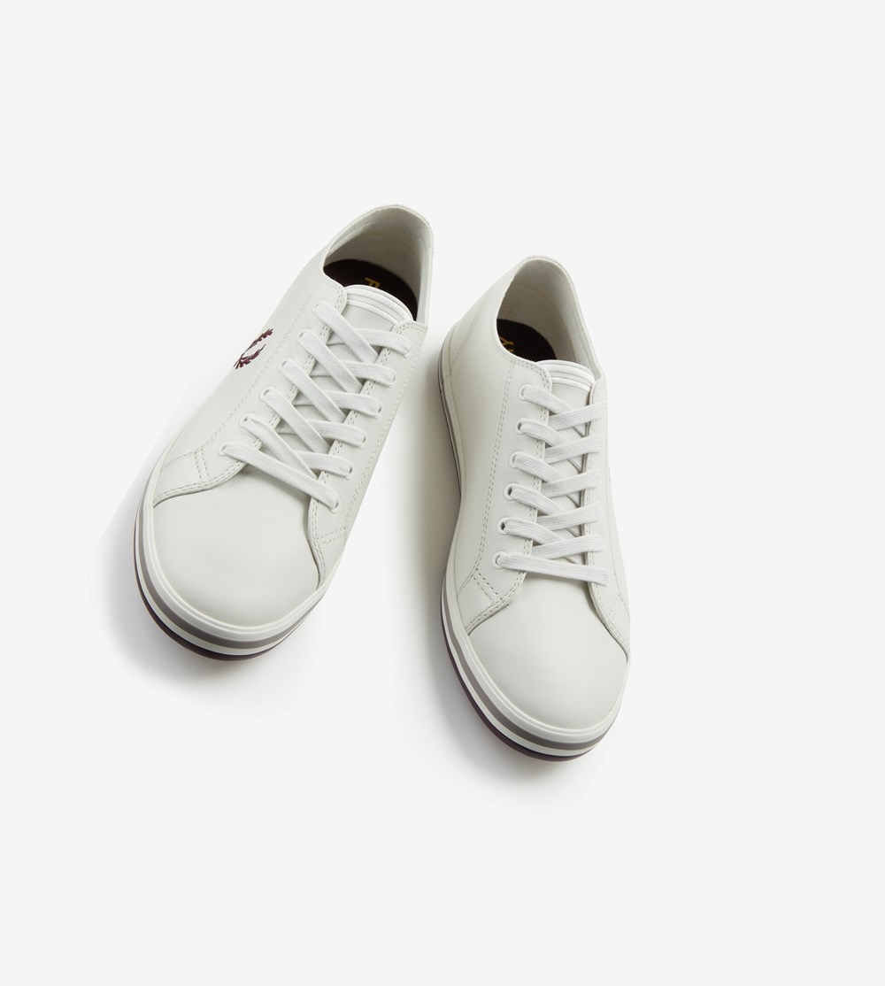 Fred Perry Kingston Sneakers Herre Hvide | 469513-ZVT