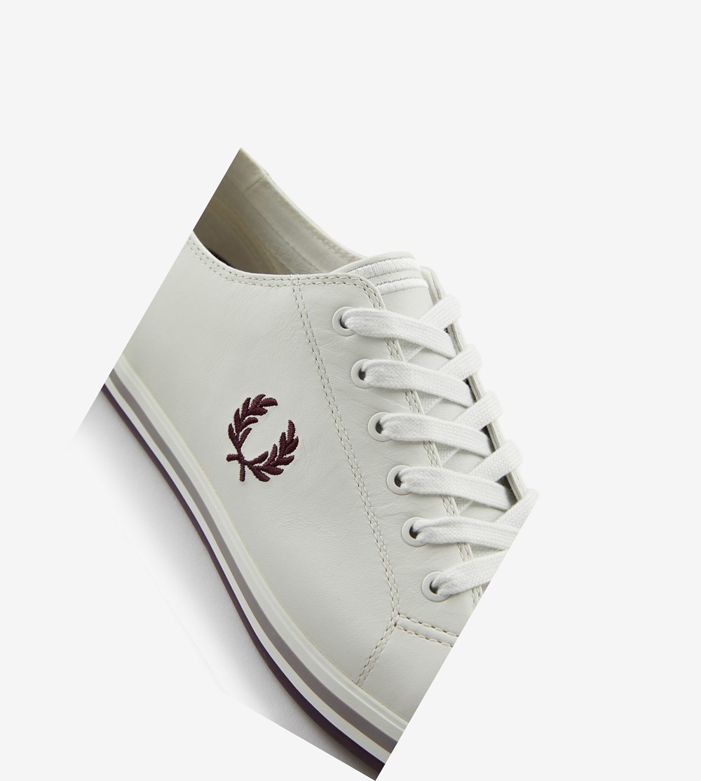 Fred Perry Kingston Sneakers Herre Hvide | 469513-ZVT