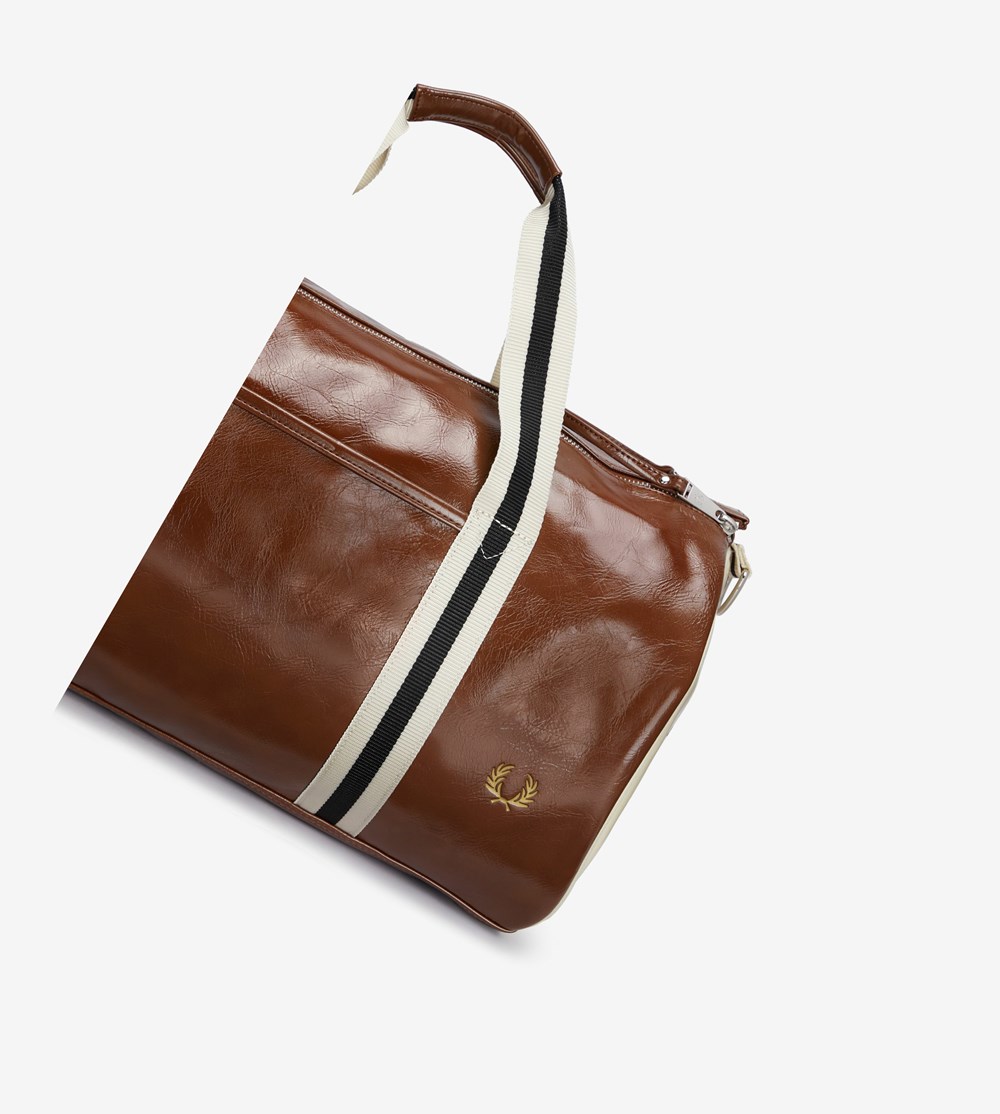 Fred Perry Laurel Wreath Barrel Bag Taske Herre Brune | 374028-WEU