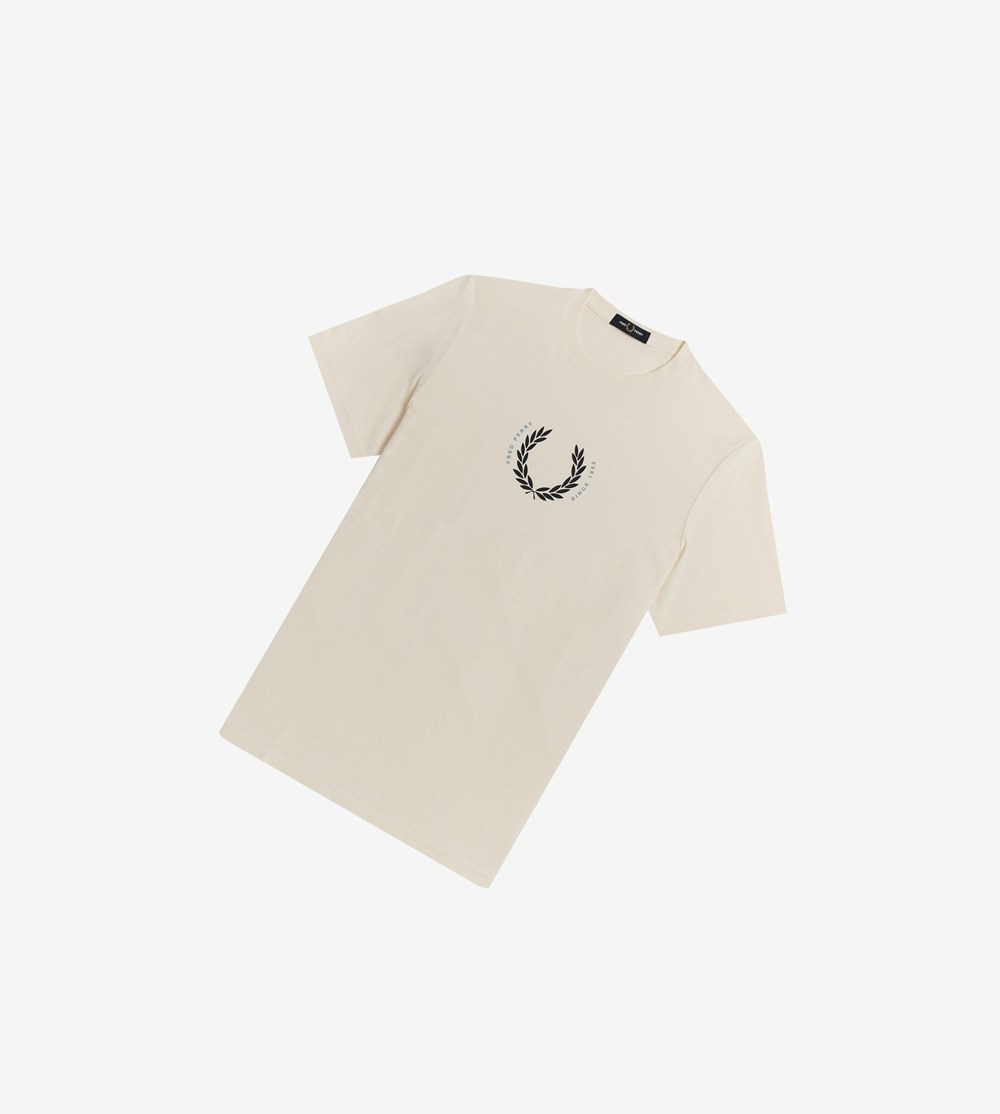 Fred Perry Laurel Wreath T Shirts Herre Grå | 152630-YAS