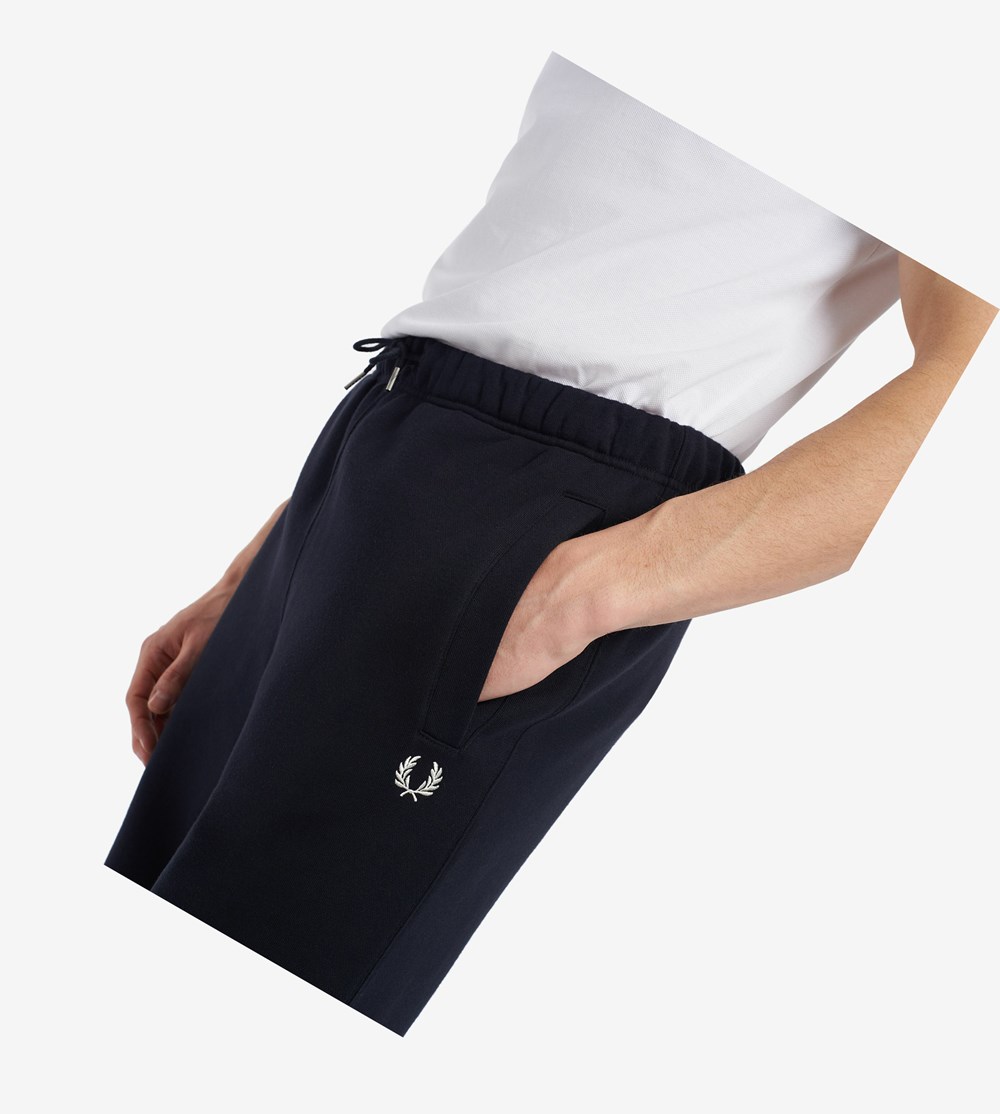 Fred Perry Loopback Joggingbukser Dame Mørkeblå | 830617-SMY