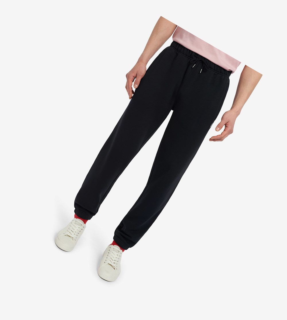 Fred Perry Loopback Joggingbukser Dame Sort | 894651-WFA