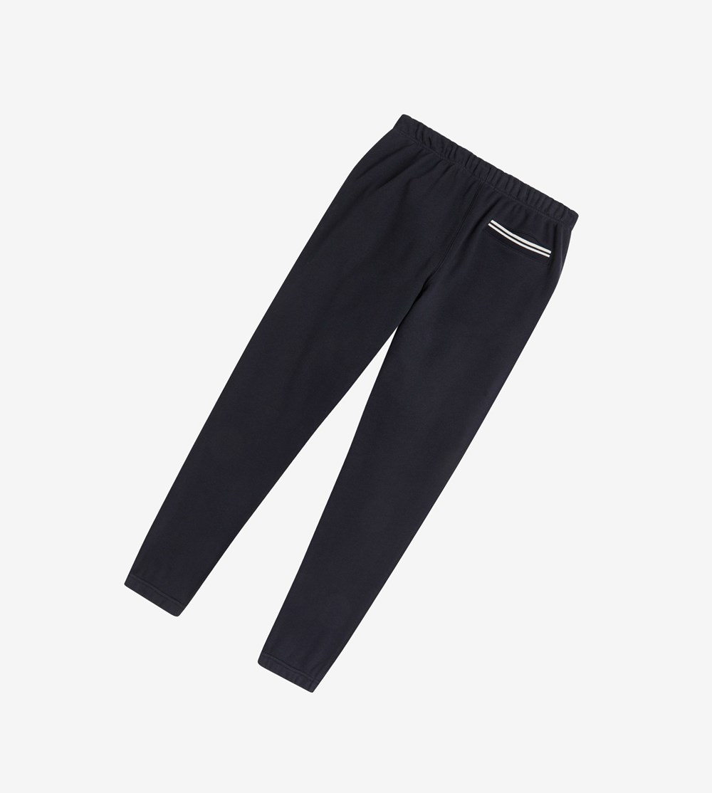 Fred Perry Loopback Sweatpants Træningsdragt Herre Mørkeblå | 786091-BKA