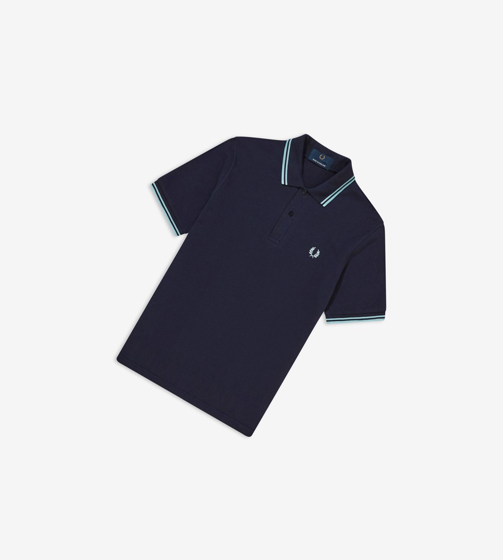 Fred Perry M12 Polo Shirt Herre Mørkeblå | 086251-DRY