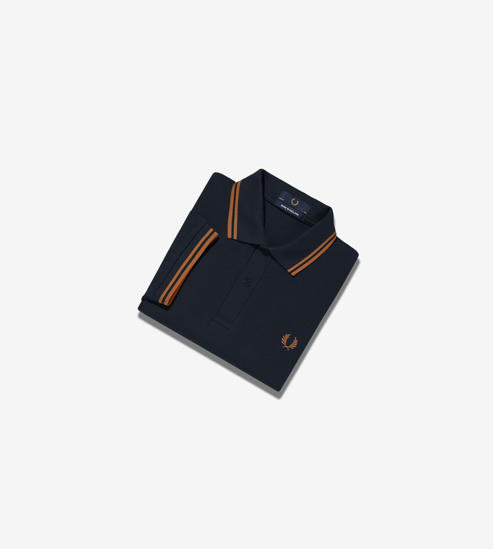 Fred Perry M12 Polo Shirt Herre Mørkeblå | 683120-ZGR