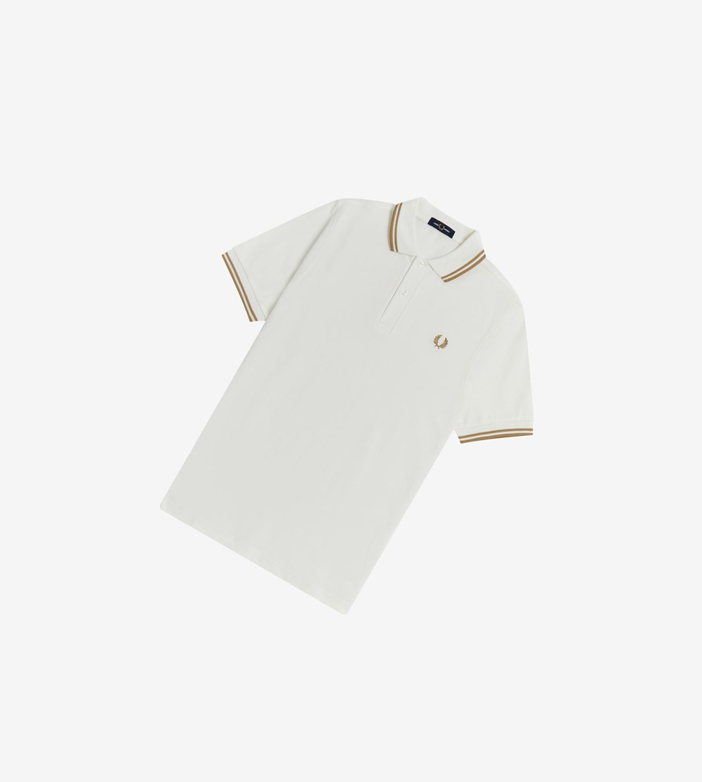 Fred Perry M3600 Polo Shirt Herre Hvide | 016295-QOC